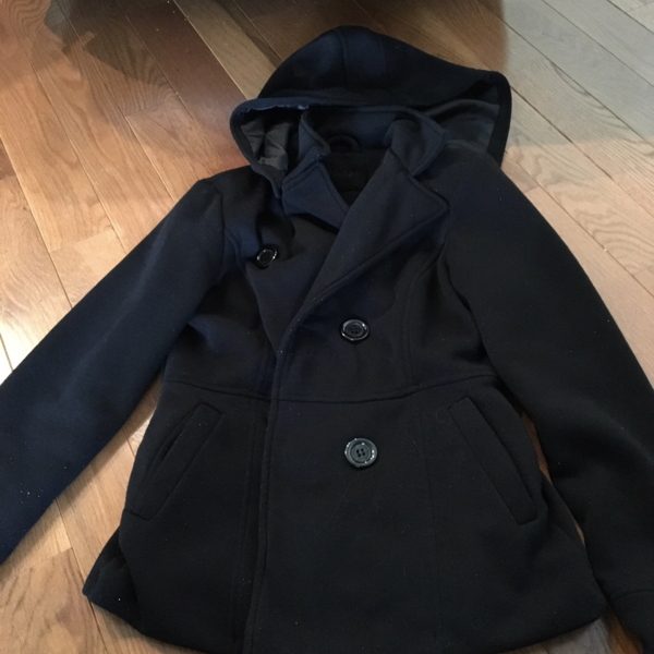 Black Size Small Coat  is being swapped online for free