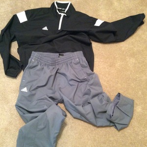 Rain jacket and pants is being swapped online for free