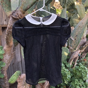 Zara Black Mesh Blouse  is being swapped online for free