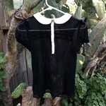 Zara Black Mesh Blouse  is being swapped online for free