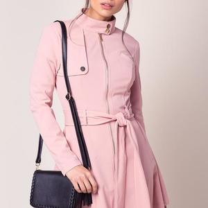 Asos Pink belted PRIVY trenchcoat size M  is being swapped online for free