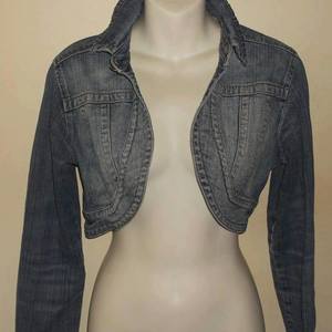 Awesome long sleeve Crop Jean Jacket  is being swapped online for free