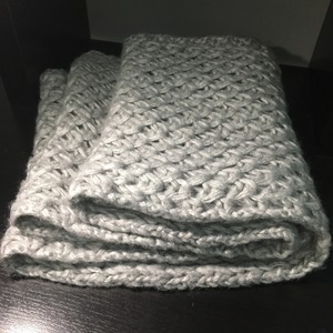 Fluffy Grey Infinity Scarf is being swapped online for free
