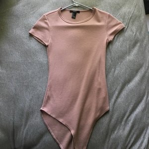Forever 21 pink bodysuit size s is being swapped online for free