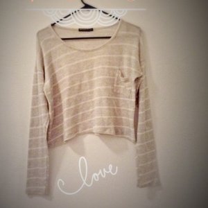 Brandy Melville cropped striped sweater size S is being swapped online for free