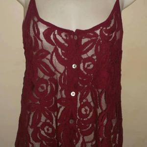 Burgondy Lace Top made to be worn on top of other tank top :) is being swapped online for free