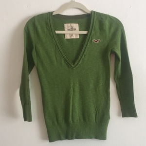 Green Hollister Vneck Sweater is being swapped online for free