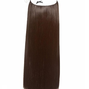  Brand New ! Flexy Halo Hair extensions in Chocolate brown 20 inches ( Human Hair ) is being swapped online for free