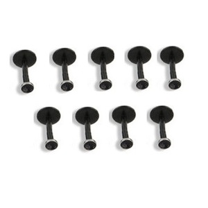 Brand New Lot of 9 Black Labret piercings ( to wear if your pierced at the chin or Marilyn Monroe Style ) is being swapped online for free
