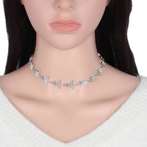Brand New ! Awesome Silver Star Chocker Necklace with bling bling Rhinestones is being swapped online for free