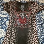 Leopard print tshirt is being swapped online for free