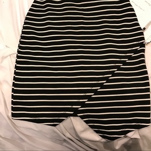 Asos striped asymmetrical navy dress size M Kylie jenner style is being swapped online for free
