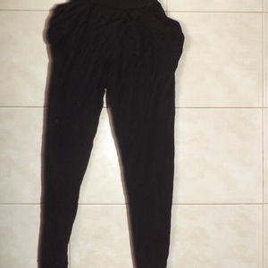 Shasa black jersey harem pants size M is being swapped online for free
