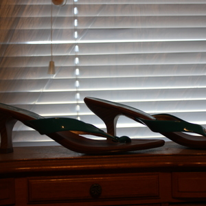 Turquoise low heel open toe shoes size 8 is being swapped online for free