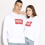 Diesel "DEISEL" Sweatshirt SIZE XXS white LIMITED EDITION is being swapped online for free