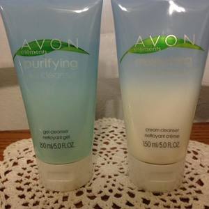 Avon Gel cleanser and cream cleanser. (SET ONE OF TWO) is being swapped online for free