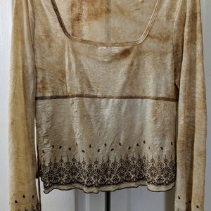 Transparent Brown/Beige top is being swapped online for free
