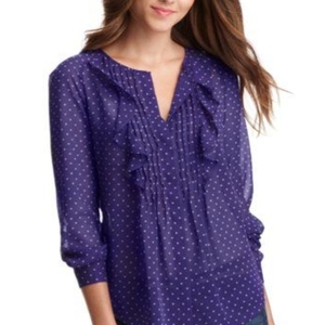 Loft Star Ruffle Blouse Sz M is being swapped online for free