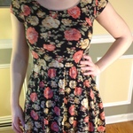 Floral dress from Forever 21 with lace detail on the back; size medium  is being swapped online for free