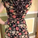 Floral dress from Forever 21 with lace detail on the back; size medium  is being swapped online for free