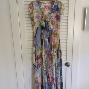 Johnny Was Silk Maxi Dress XS is being swapped online for free