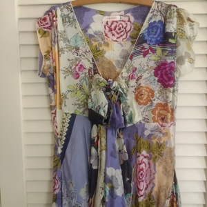 Johnny Was Silk Maxi Dress XS is being swapped online for free