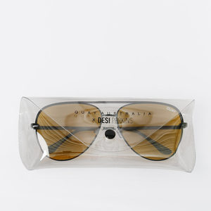 Quay x Desi Perkins Sahara Sunglasses Olive is being swapped online for free