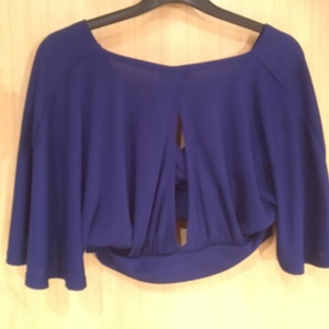 Blue New Look Shrug Crop Top is being swapped online for free