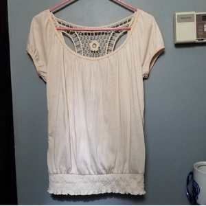 Crocheted Boho Top Sz L is being swapped online for free