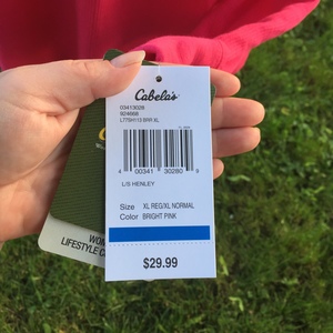 Cabelas XL Pink long sleeve  is being swapped online for free