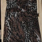Size 6P 100% Silk Leopard Dress [Brown, Black, and Tan] is being swapped online for free