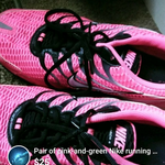 Great shape pink black Nike size 11 is being swapped online for free