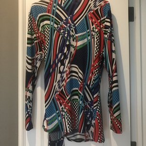 Gorgeous multicolor wrap blouse size XL is being swapped online for free