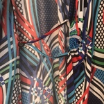 Gorgeous multicolor wrap blouse size XL is being swapped online for free