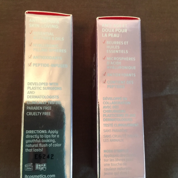 IT cosmetics concealer-color beige and 2 tubes of IT hydrating lip treatment is being swapped online for free