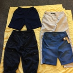 Ladies size 10 clothing-1 pair shorts, 2 pair of capris ,1 pair of khaki color pants is being swapped online for free
