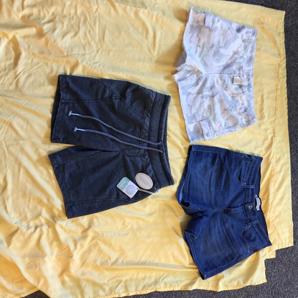 3 pair shorts size 8, 1 pr. new with tags is being swapped online for free