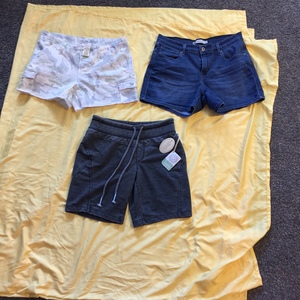 3 pair shorts size 8, 1 pr. new with tags is being swapped online for free