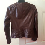French Connection faux leather jacket - dark brown/dark cognac is being swapped online for free