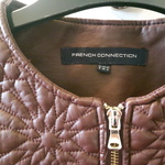 French Connection faux leather jacket - dark brown/dark cognac is being swapped online for free