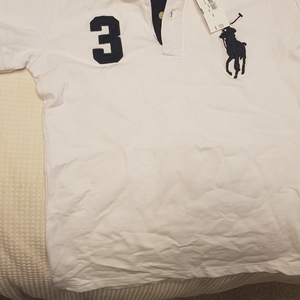 White Ralph Lauren polo shirt is being swapped online for free