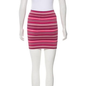NWT BCBG MaxAzria Striped Mini Skirt - S is being swapped online for free