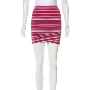 NWT BCBG MaxAzria Striped Mini Skirt - S is being swapped online for free