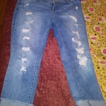 Torrid size 16 distressed jeans is being swapped online for free