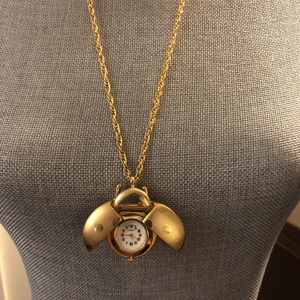 Lady Bug Locket Necklace with Clock is being swapped online for free
