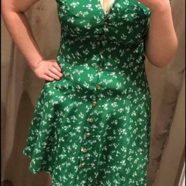 floral dress is being swapped online for free