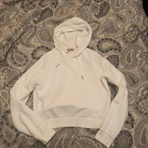 cropped white hoodie  is being swapped online for free