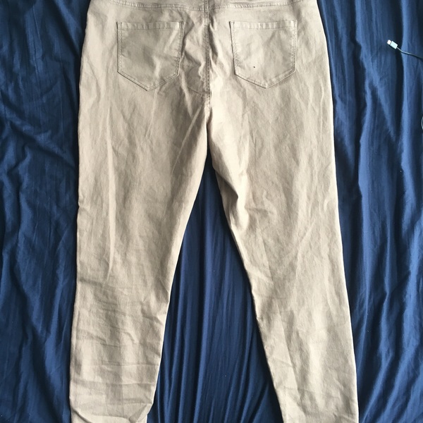 Beige trousers/jeans  is being swapped online for free