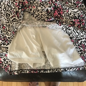 Pink leopard print skort, size large is being swapped online for free
