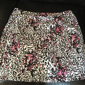 Pink leopard print skort, size large is being swapped online for free